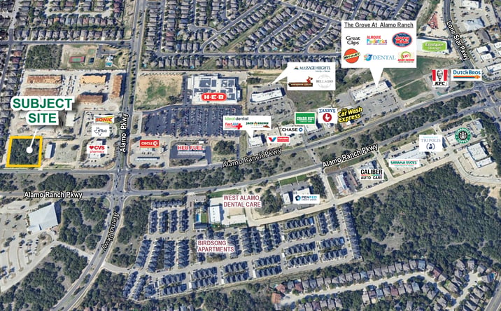 Pictures of Land property located at NWC of Alamo Ranch Pkwy & Alamo Pkwy, San Antonio, TX 78253 for lease - image #1