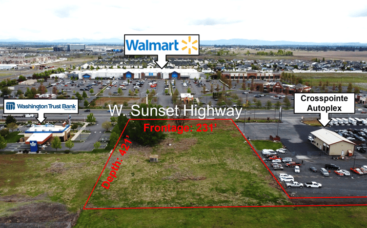 Pictures of Land, Retail, Restaurant property located at 10525 W Sunset Hwy, Spokane, WA 99224 for lease - image #1