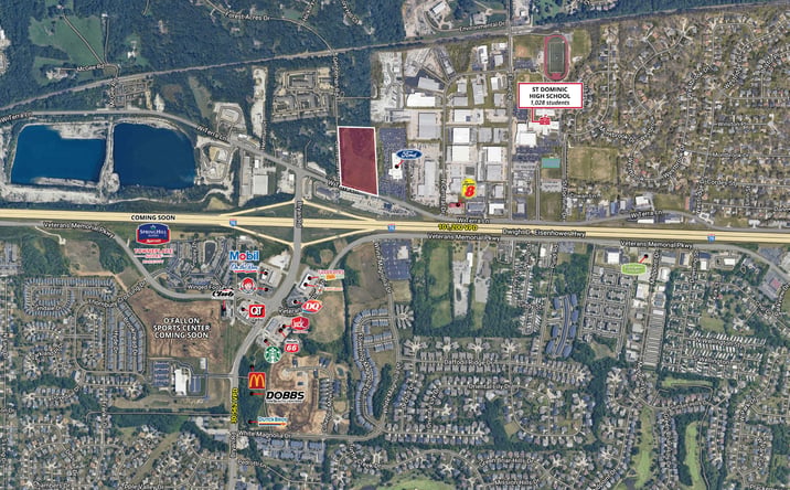 Pictures of Retail, Industrial, Land property located at West Terra Lane & Genteman Road, O'Fallon, MO 63366 for lease - image #1