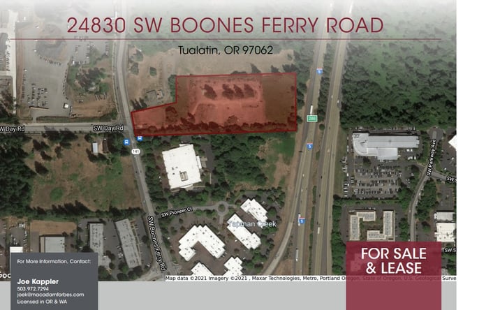 Pictures of Land property located at 24830 SW Boones Ferry Road, Tualatin, OR 97062 for lease - image #1