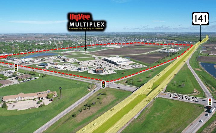 Pictures of Retail, Land property located at Highway 141 and East 1st Street, Grimes, IA 50111 for lease - image #1