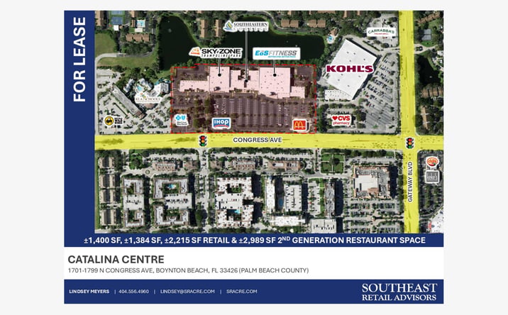 Pictures of Retail, Restaurant property located at 1701 N Congress Ave, Boynton Beach, FL 33426 for lease - image #1