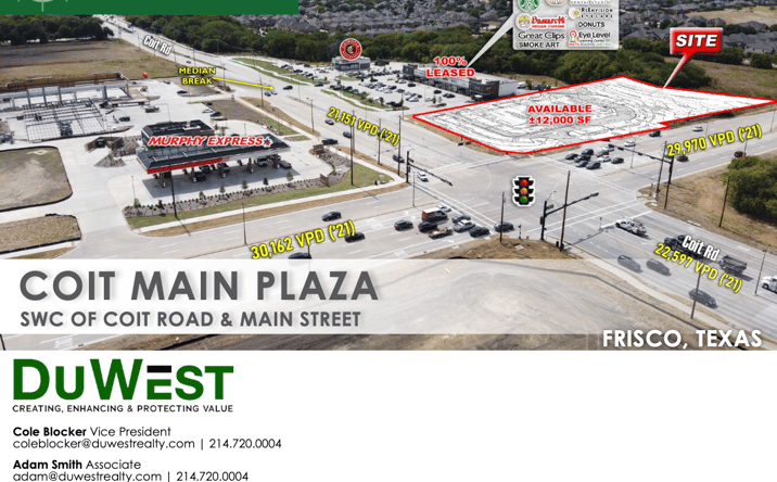 Pictures of Retail property located at 8953 Coit Rd, Frisco, TX 75035 for lease - image #1
