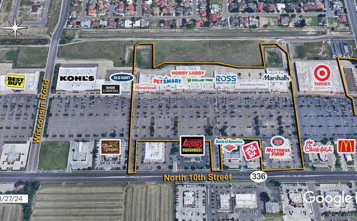 Pictures of Retail, Office, Restaurant property located at 7600 N. 10th St, McAllen, TX 78504 for lease - image #1