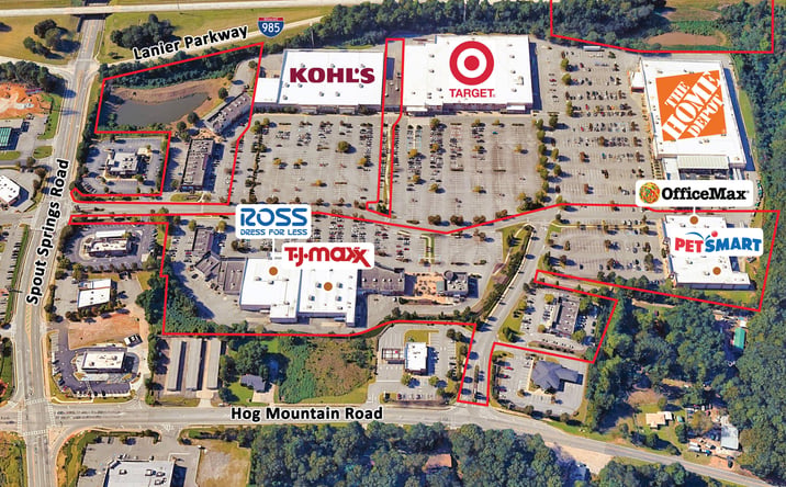 Pictures of Retail property located at 5855 Spout Springs Road, Flowery Branch, GA 30542 for lease - image #1