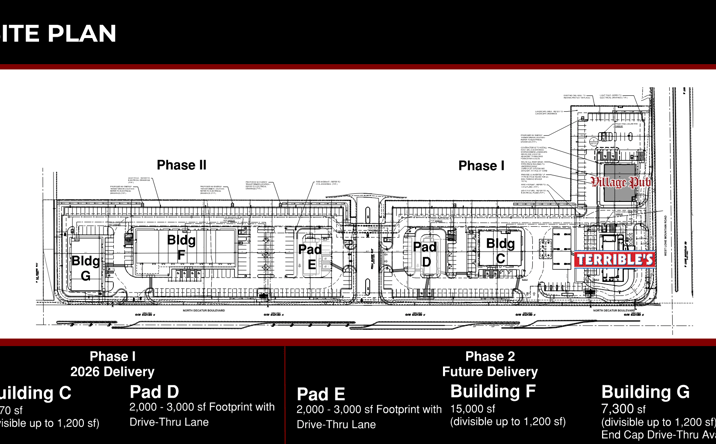 Pictures of Land, Retail, Restaurant property located at NE Corner of West Lone Mountain & North Decatur, Las Vegas, NV 89130 for lease - image #1