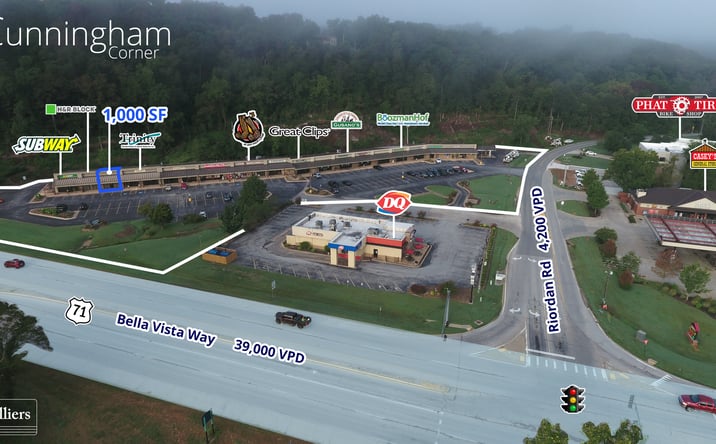 Pictures of Retail, Office, Restaurant property located at 25 Cunningham Corner, Bella Vista, AR 72714 for lease - image #1