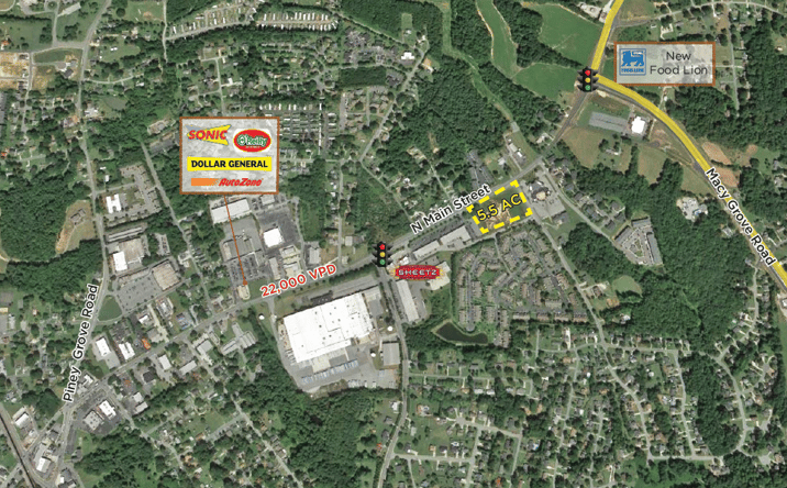 Pictures of Retail, Land property located at North Main Street, Kernersville, NC 27284 for lease - image #1