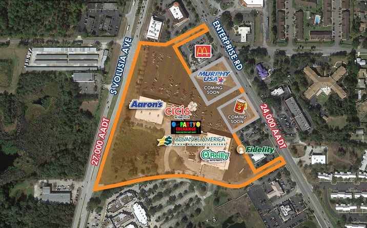 Pictures of Retail property located at 2412 - 2460 S Volusia Ave, Orange City, FL 32763 for lease - image #1