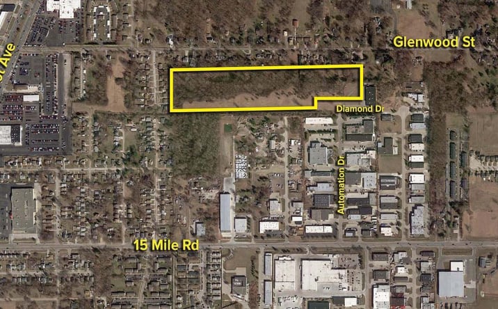 Pictures of Land property located at Diamond Dr, Clinton Township, MI 48035 for lease - image #1