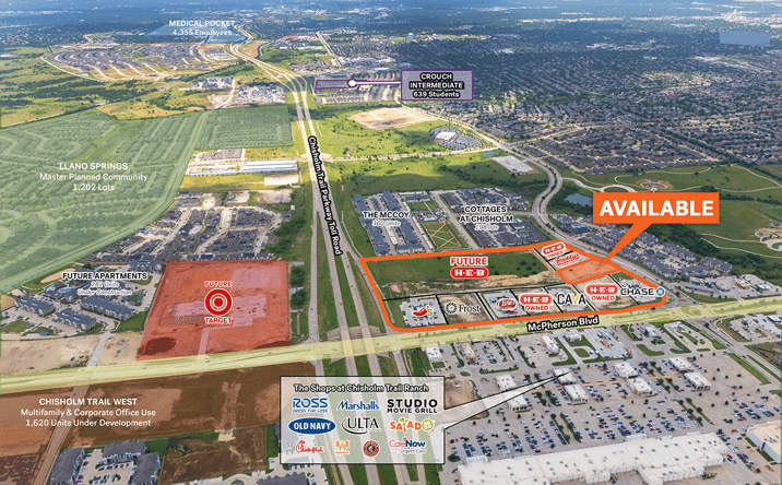 Pictures of Retail property located at NEC Chisholm Trail Pkwy & McPherson Blvd, Fort Worth, TX 76123 for lease - image #1