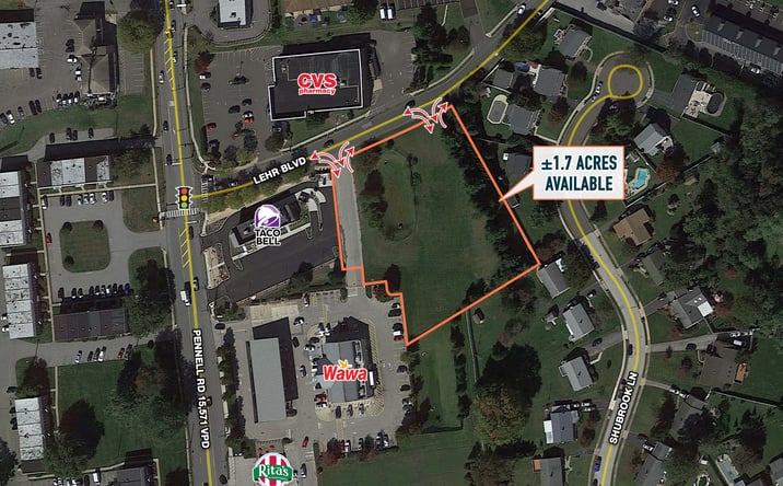 Pictures of Land property located at Lehr Boulevard & Pennell Road, Aston, PA 19014 for lease - image #1
