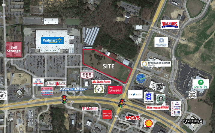 Pictures of Land property located at Highway 280 at Highway 119, Hoover, AL 35242 for lease - image #1