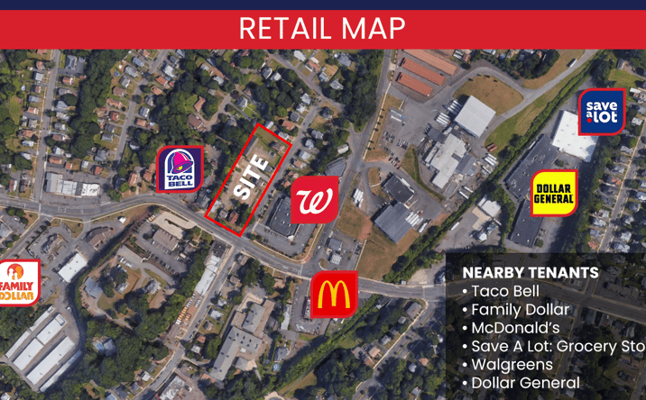 Pictures of Land, Retail, Special Purpose property located at 453 W Main St, Meriden, CT 06451 for lease - image #1