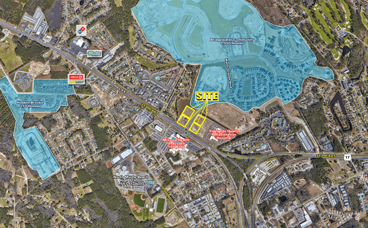 Pictures of Retail, Land property located at Hwy 9 E & Water Grande Blvd, Little River, SC 29566 for lease - image #1
