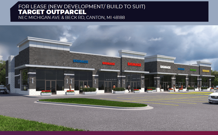 Pictures of Retail, Land property located at NEC Michigan Ave & Beck Rd, Canton, MI 48188 for lease - image #1