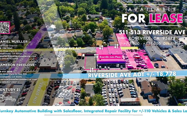 Pictures of Retail property located at 511-513 Riverside Ave, Roseville, CA 95678 for lease - image #1