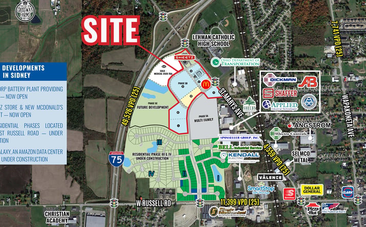 Pictures of Retail, Restaurant, Office property located at St Marys Ave, Sidney, OH 45365 for lease - image #1