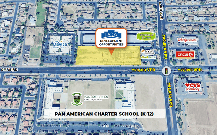Pictures of Retail, Land property located at 83rd Ave & Thomas Rd, Phoenix, AZ 85037 for lease - image #1