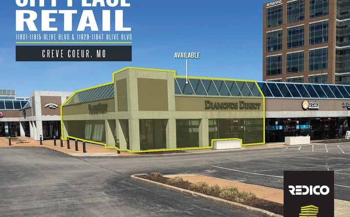 Pictures of Retail, Restaurant property located at 11601-11615 Olive Blvd & 11629-11647 Olive Blvd, Creve Coeur, MO 63141 for lease - image #1