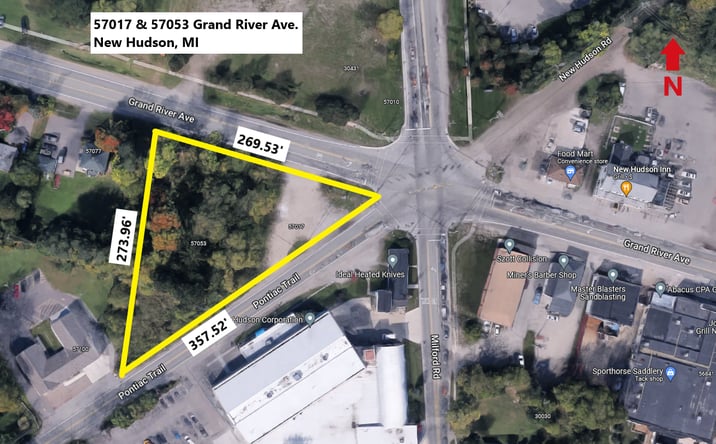 Pictures of Retail, Office, Restaurant property located at 57017 Grand River Ave, New Hudson, MI 48165 for lease - image #1