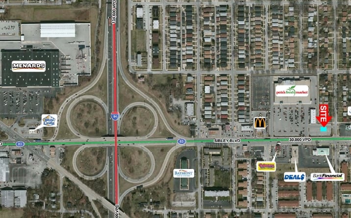 Pictures of Retail property located at 1968 Sibley Blvd, Calumet City, IL 60409 for lease - image #1