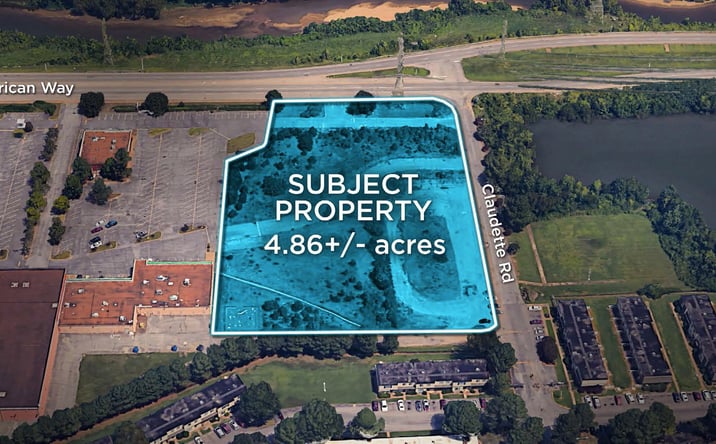 Pictures of Land property located at Getwell & American Way Land, Memphis, TN 38118 for lease - image #1