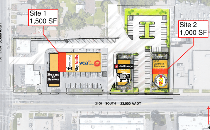 Pictures of Retail, Restaurant property located at 753 E 2100 S, Salt Lake City, UT 84106 for lease - image #1