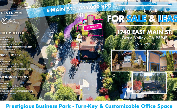 Pictures of Retail, Office property located at 1740 E Main St, Grass Valley, CA 95945 for lease - image #1