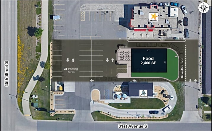 Pictures of Restaurant, Retail property located at 4475 31st Ave S, Fargo, ND 58104 for lease - image #1