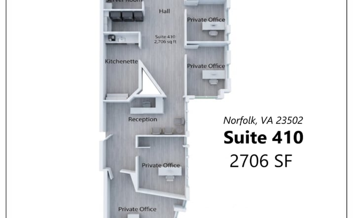Pictures of Office property located at 5800 Lake Wright Dr, Norfolk, VA 23502 for lease - image #1