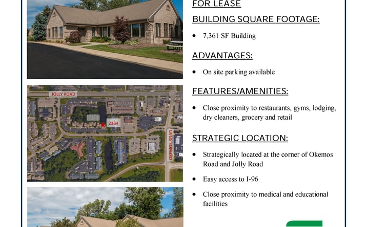 Pictures of Office property located at 2364 Woodlake Circle, Okemos, MI 48864 for lease - image #1