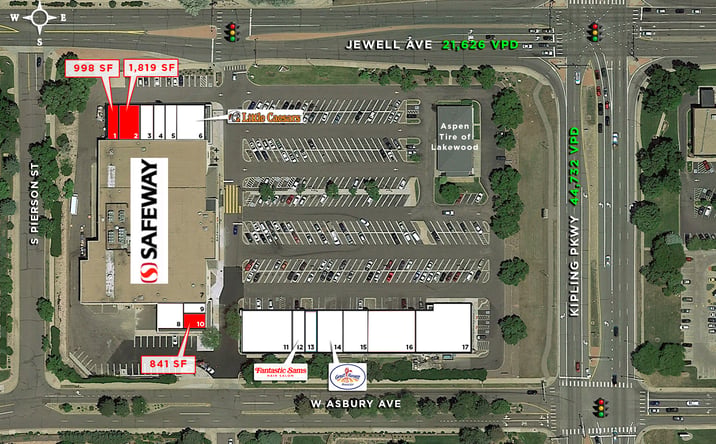 Pictures of Retail property located at SWC Kipling Parkway & Jewell Avenue, Lakewood, CO 80232 for lease - image #1
