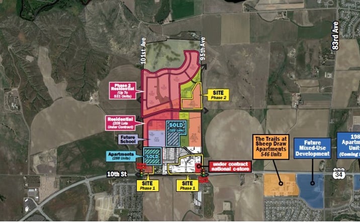 Pictures of Land property located at 95TH AVENUE & HIGHWAY 34, Greeley, CO, Greeley, CO 80634 for lease - image #1