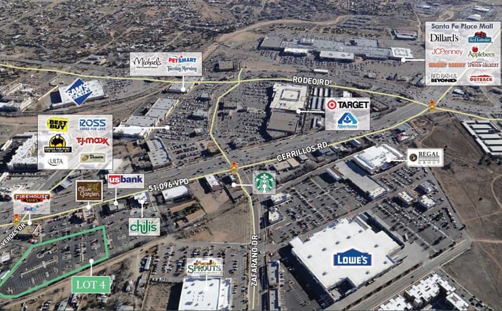 Pictures of Land, Retail property located at Cerrillos Rd, Santa Fe, NM 87507 for lease - image #1