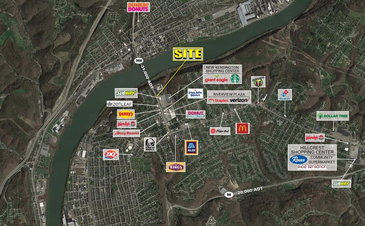 Pictures of Retail, Land property located at 301 Tarentum Bridge Rd, New Kensington, PA 15068 for lease - image #1