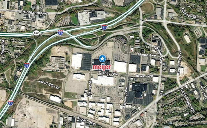 Pictures of Retail property located at 3195 Geier Dr, Cincinnati, OH 45209 for lease - image #1