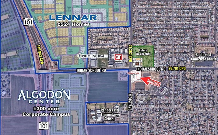 Pictures of Retail, Land property located at SEC of Indian School Rd and 91st Ave, Phoenix, AZ 85037 for lease - image #1