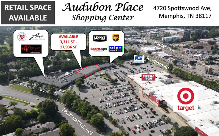 Pictures of Retail property located at 4708 Spottswood Ave, Memphis, TN 38117 for lease - image #1