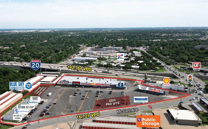 Pictures of Retail property located at 5215 McCart Ave., Fort Worth, TX 76115 for lease - image #1