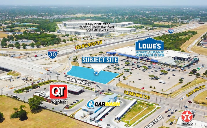 Pictures of Retail, Land property located at SEC Interstate 30 & N Galloway Ave, Mesquite, TX 75150 for lease - image #1