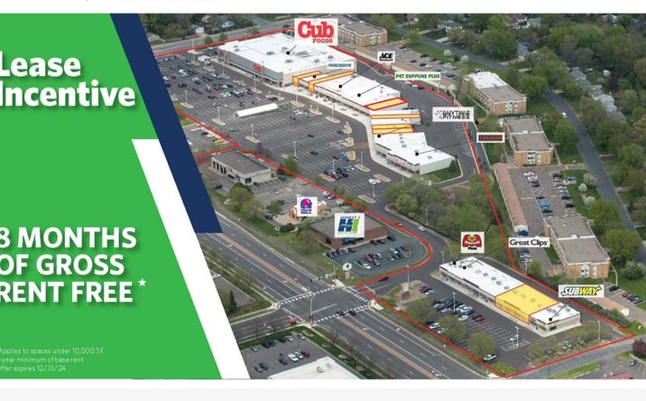 Pictures of Retail property located at 10731-10881 University Avenue NE, Blaine, MN 55434 for lease - image #1