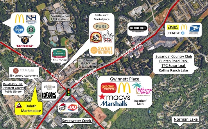 Pictures of Retail property located at 3176 Main St, Duluth, GA 30096 for lease - image #1