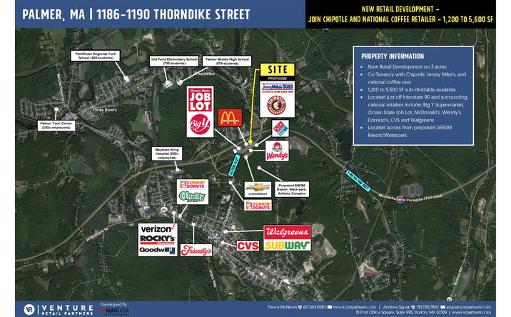 Pictures of Retail property located at 1186 Thorndike St, Palmer, MA 01069 for lease - image #1