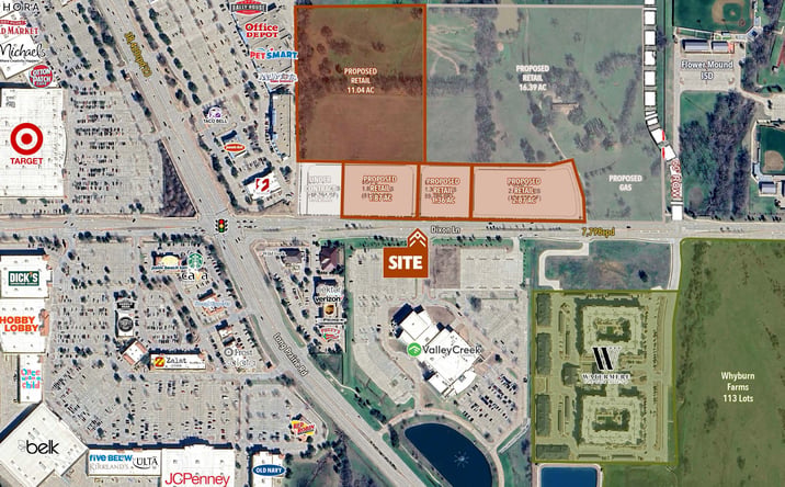 Pictures of Land property located at 3000 Dixon Ln, Flower Mound, TX 75028 for lease - image #1