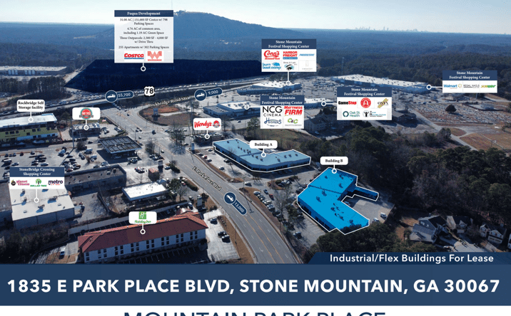Pictures of Office, Industrial, Special Purpose property located at 1835 East Park Place Boulevard, Stone Mountain, GA 30087 for lease - image #1