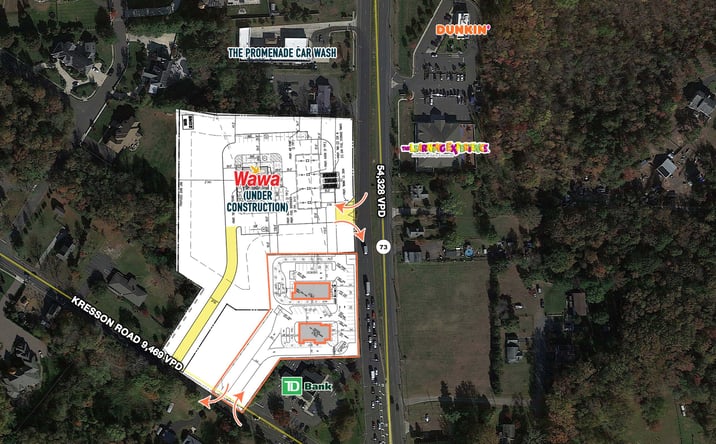Pictures of Retail, Land property located at 403-405 Route 73, Voorhees, NJ 08043 for lease - image #1