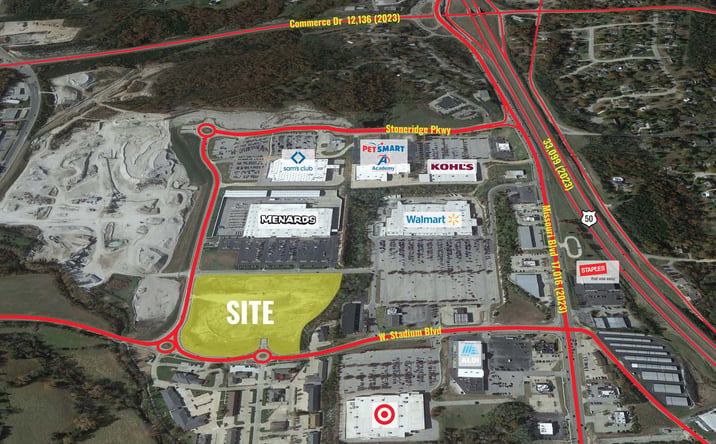Pictures of Land property located at Missouri Blvd, Jefferson City, MO 65109 for lease - image #1