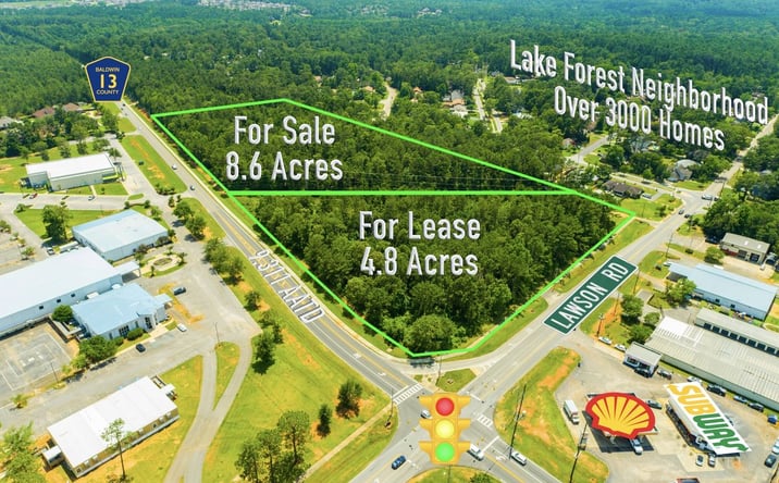 Pictures of Land property located at SWC County Road 13 & Lawson Road, Daphne, AL 36526 for lease - image #1