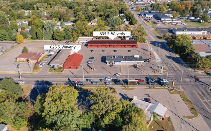 Pictures of Retail property located at 625 & 635 S. Waverly Rd, Lansing, MI 48917 for lease - image #1